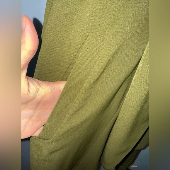 Elodie Green Draped Waterfall Open Front Adjustable Vest Size Small NWOT - Picture 5 of 8